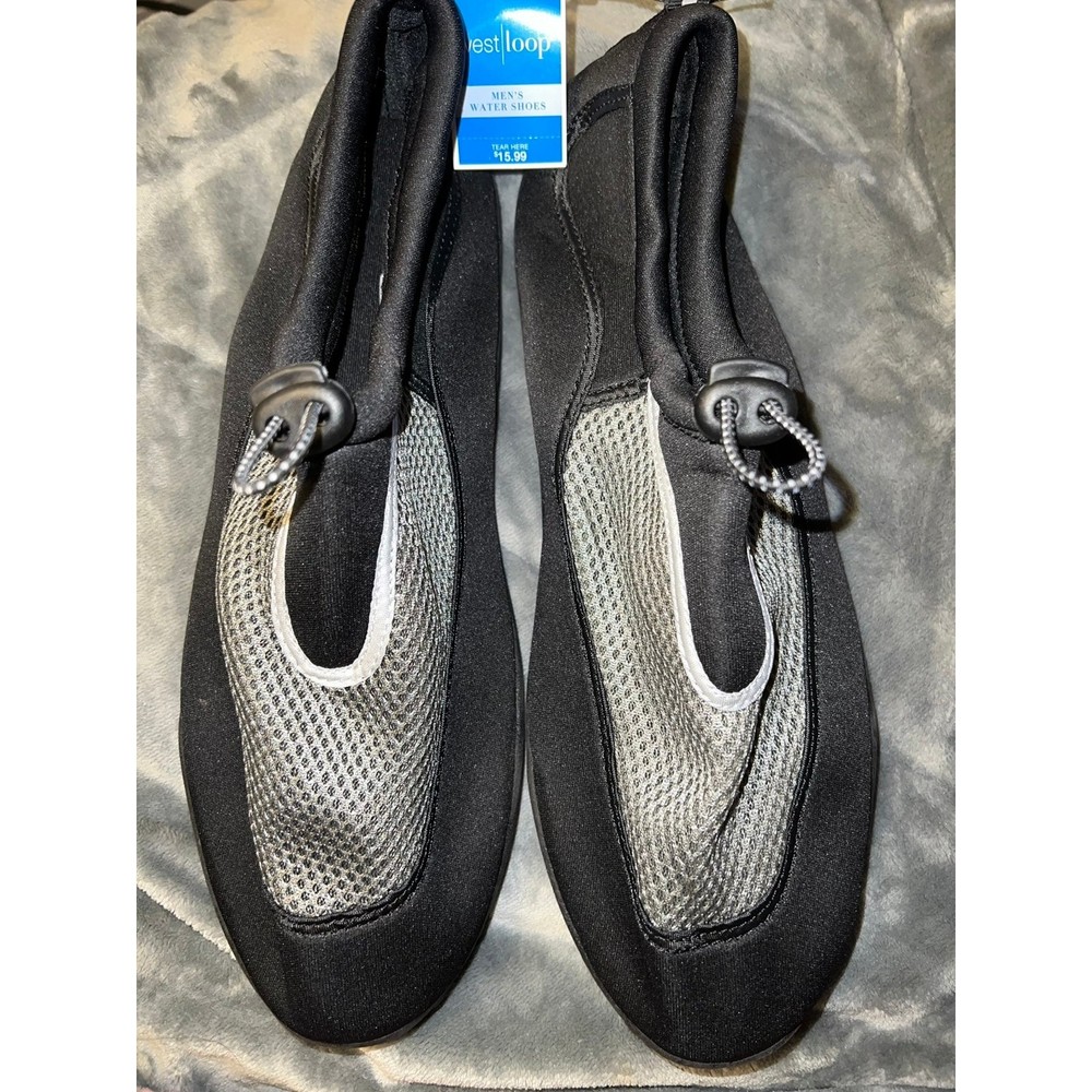 Mens West Loop Black/Gray Water Shoes Aqua Shoes Socks Size XL 13 NWT